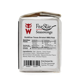Five Star Seasonings RubWise Texas Brisket Rub beef steaks benefit from bold Texas zest