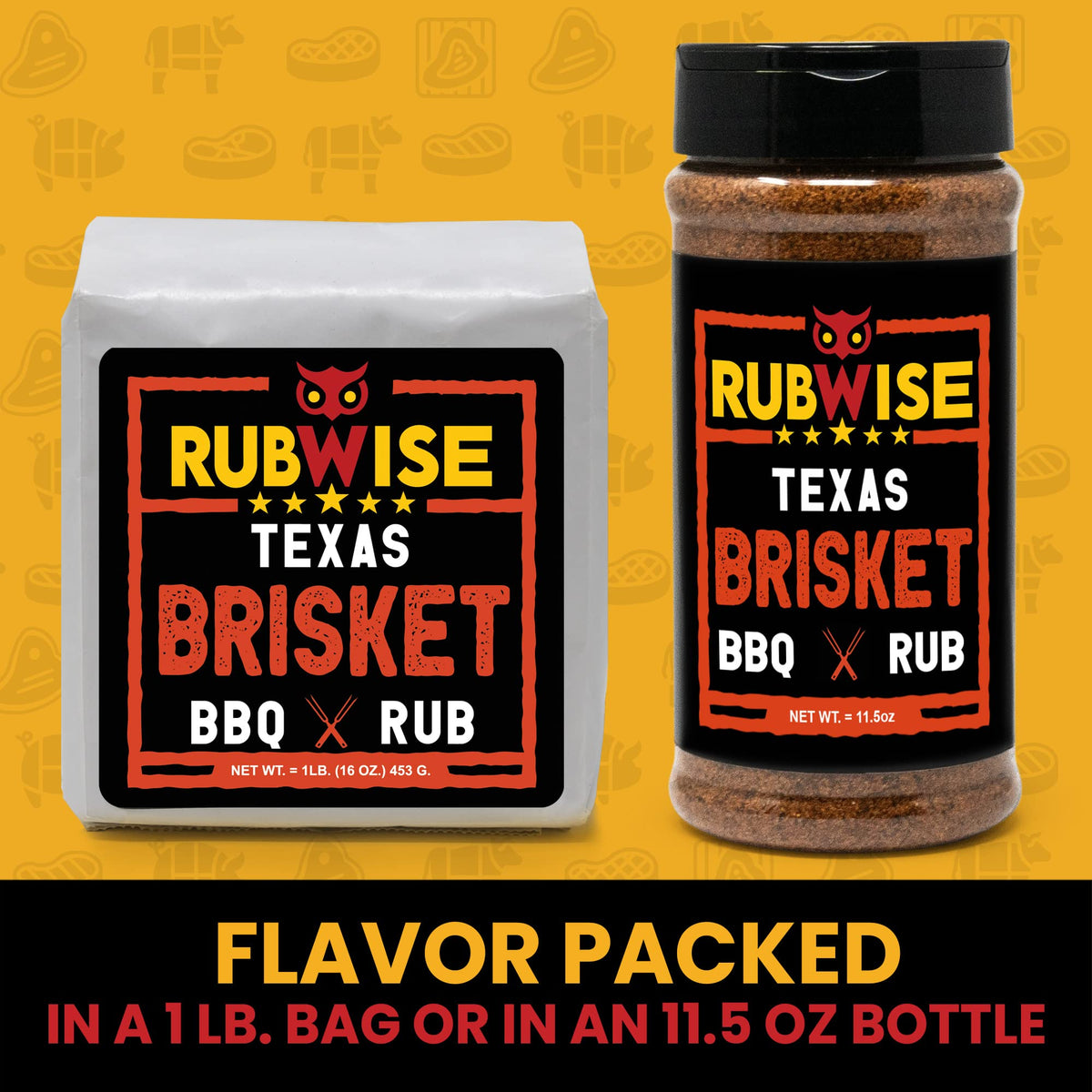 Five Star Seasonings RubWise Texas Brisket Rub raw brisket prep for even coating and flavor