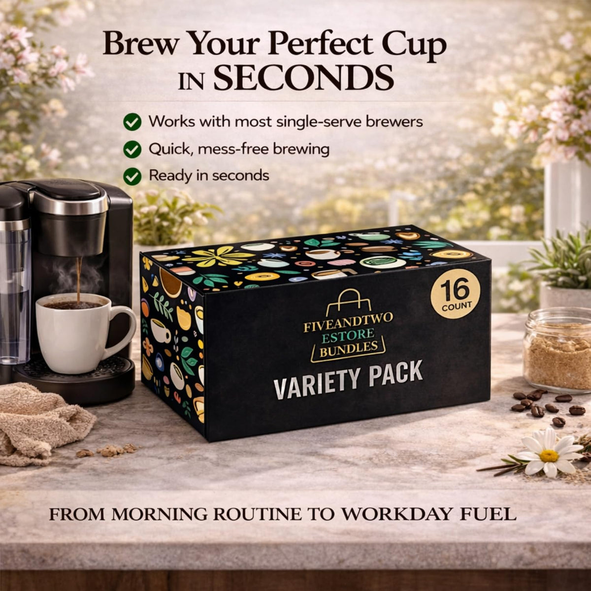 FIVEANDTWOESTORE BUNDLES flavored pod assortment to sweeten your afternoon