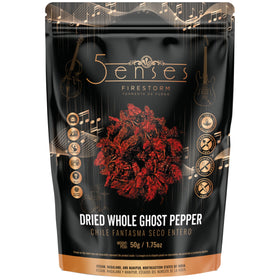 5Senses Bhut Jolokia whole peppers add bold heat to sauces and marinades.