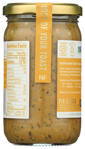 Everything Butter spread on toast showing creamy, crunchy texture and nutty notes.