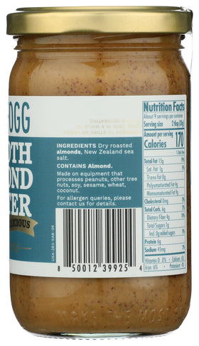 Pack of six Fix & Fogg almond butter jars for family use