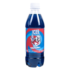 Fizz Creations ICEE Blue Raspberry bottle pour for easy at-home slushies