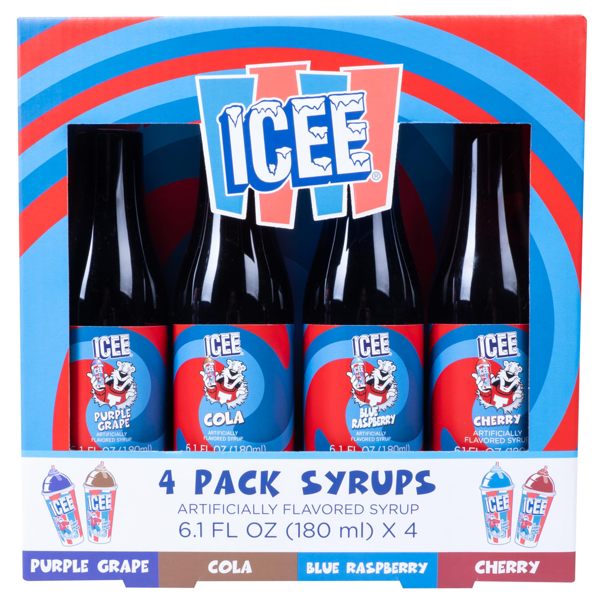 Fizz Creations ICEE purple grape bottle for classic frozen treats at home.