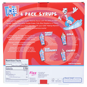 Fizz Creations ICEE bottle close-up shows vibrant color and pour-friendly cap.