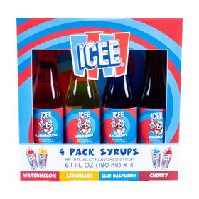 Fizz Creations ICEE Watermelon syrup bottle for refreshing slushies at home.