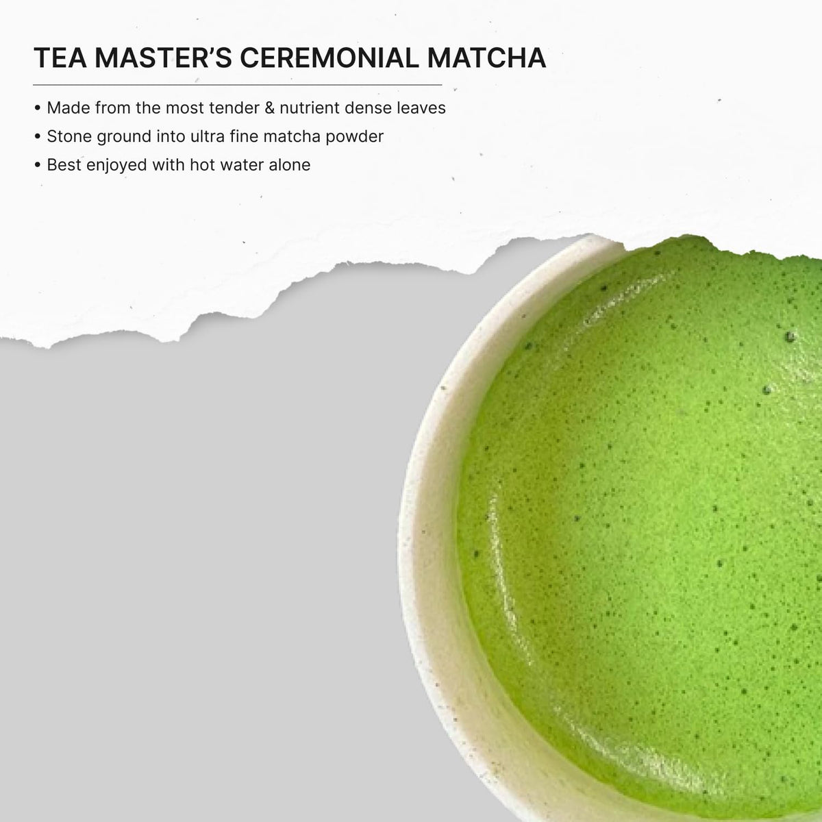 FKRO matcha powder close-up highlighting vibrant green color