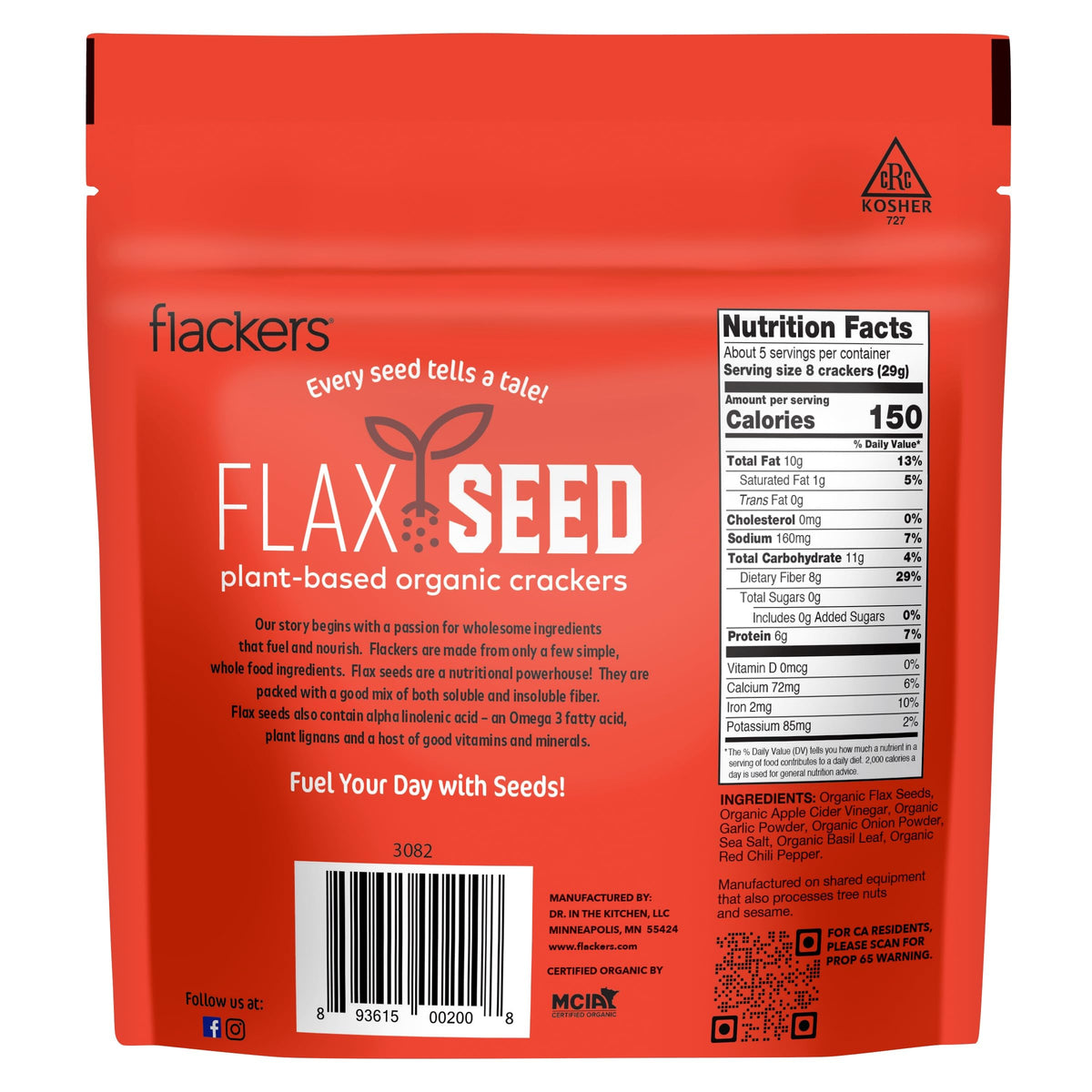 Flackers plant protein crackers vegan-plant-protein option for protein-forward snacking