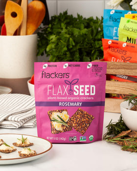 Flackers crackers gluten-free pairing idea with dips and cheese.