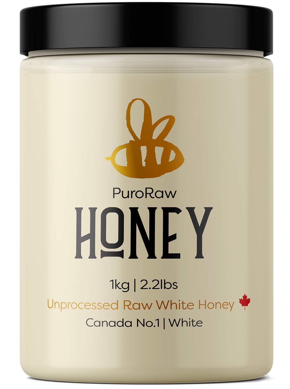 Fladora raw white honey bottle pour showing pure, antioxidant-friendly drizzle.