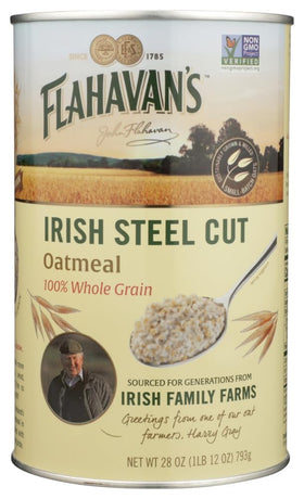 Close-up of Flahavan's oats texture showing nutty aroma and chewy bite