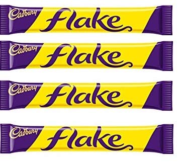 Cadbury Flake individually wrapped bars for convenient sharing.