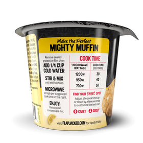 FlapJacked Lemon Cream Mighty Muffins serving-plate ready to enjoy