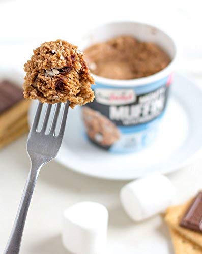 FlapJacked Mighty Muffins Chocolate Peanut Butter close-up highlight creamy center.