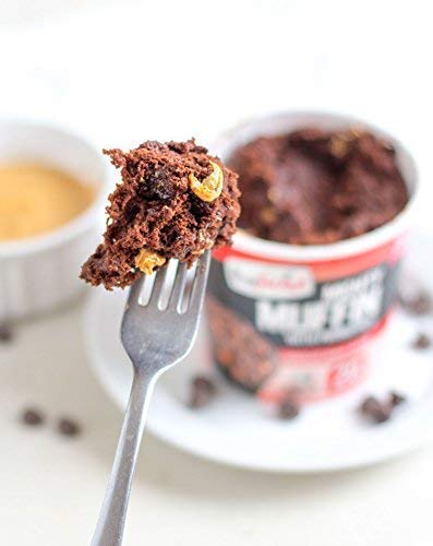 FlapJacked Mighty Muffins nutrition panel highlighting 20g protein per muffin.