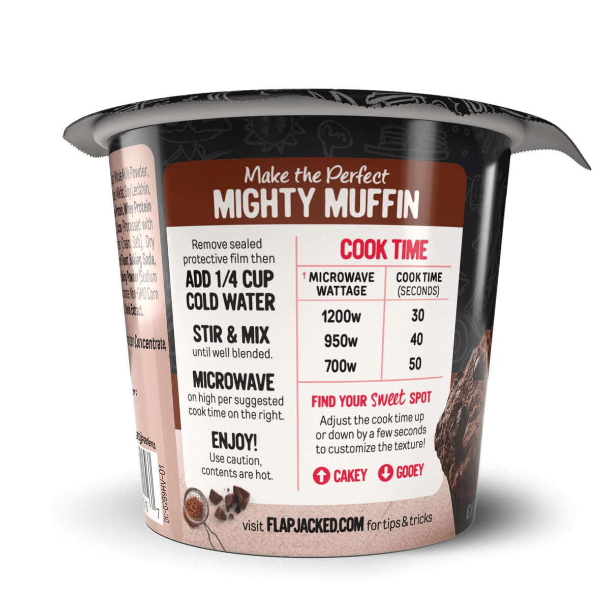 Ready-in-seconds muffin ready for a quick breakfast or snack.