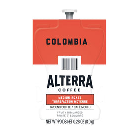 Flavia Alterra Colombia Freshpack box ready for cup-by-cup brewing with no flavor transfer.