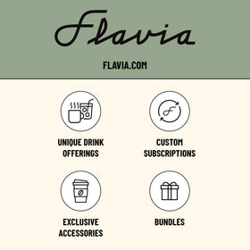 Ready-to-serve cup brewed from Flavia Alterra Donut Shop Freshpack.