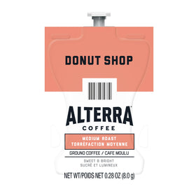 Flavia Alterra Donut Shop Freshpacks case of 100, ideal for steady office coffee supply