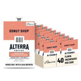 The Flavia Alterra Donut Shop Freshpack Brew demonstrates clean pack-to-cup flavor integrity.
