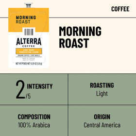 Flavia Alterra Morning Roast Freshpacks open-pack detail showing freshness and control
