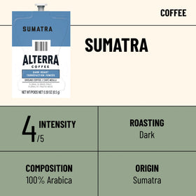 Flavia Alterra Sumatra Freshpacks in brewer ready for a clean, flavor-preserving brew.
