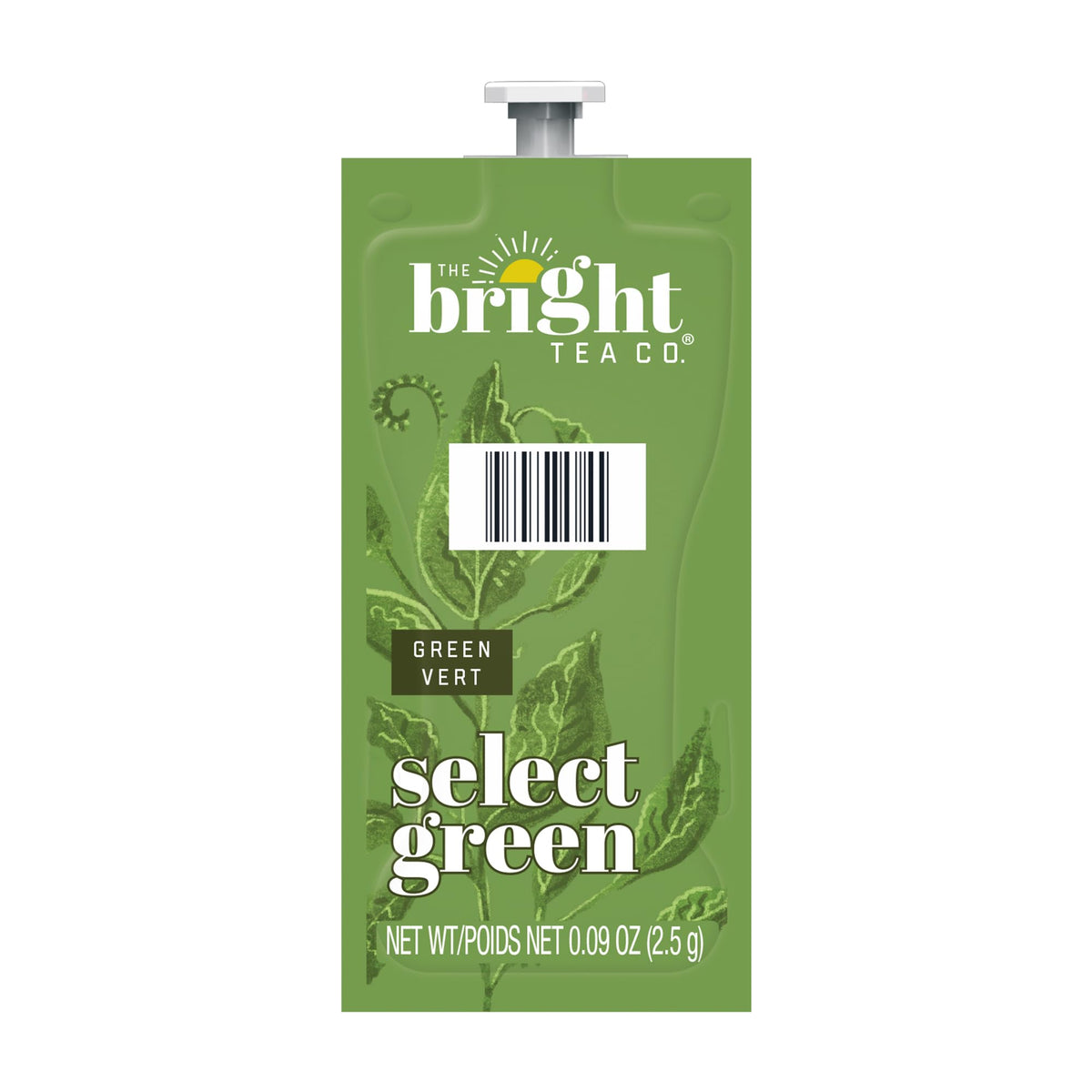 Flavia Select Green Tea leaves close-up, nutty aroma and subtle sweetness.