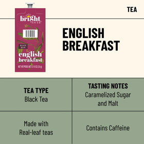 Flavia English Breakfast Freshpack dissolving in hot water for a robust cup.