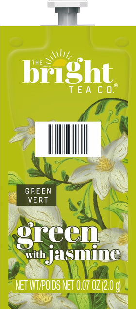 Flavia Bright Tea Co Freshpack brew pour shows easy customizable cup size.