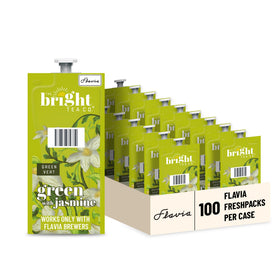 Flavia Bright Tea Co jasmine green tea Freshpack pack for quick, fresh flavor with no cross-contamination.