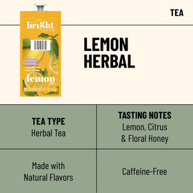 Freshpack packaging ready to brew with Flavia brewer for a caffeine-free lemon aroma.
