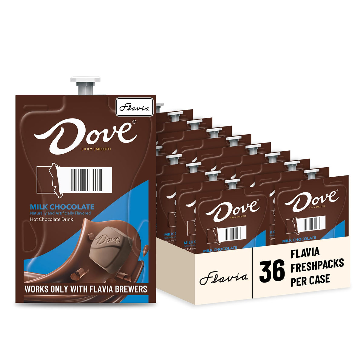 Flavia Cocoa Bliss hot cocoa in 7oz brew delivers rich flavor.