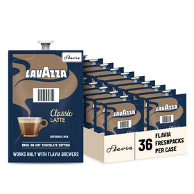 Flavia Lavazza Classic Latte Freshpack box for easy, single-serve mornings.