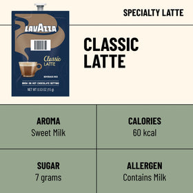 Flavia Lavazza Classic Latte Freshpack cup ready for a 7 oz latte.