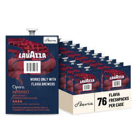 Flavia Lavazza Opera Intenso 76-count freshpacks box for quick, bold coffee from your Flavia brewer.
