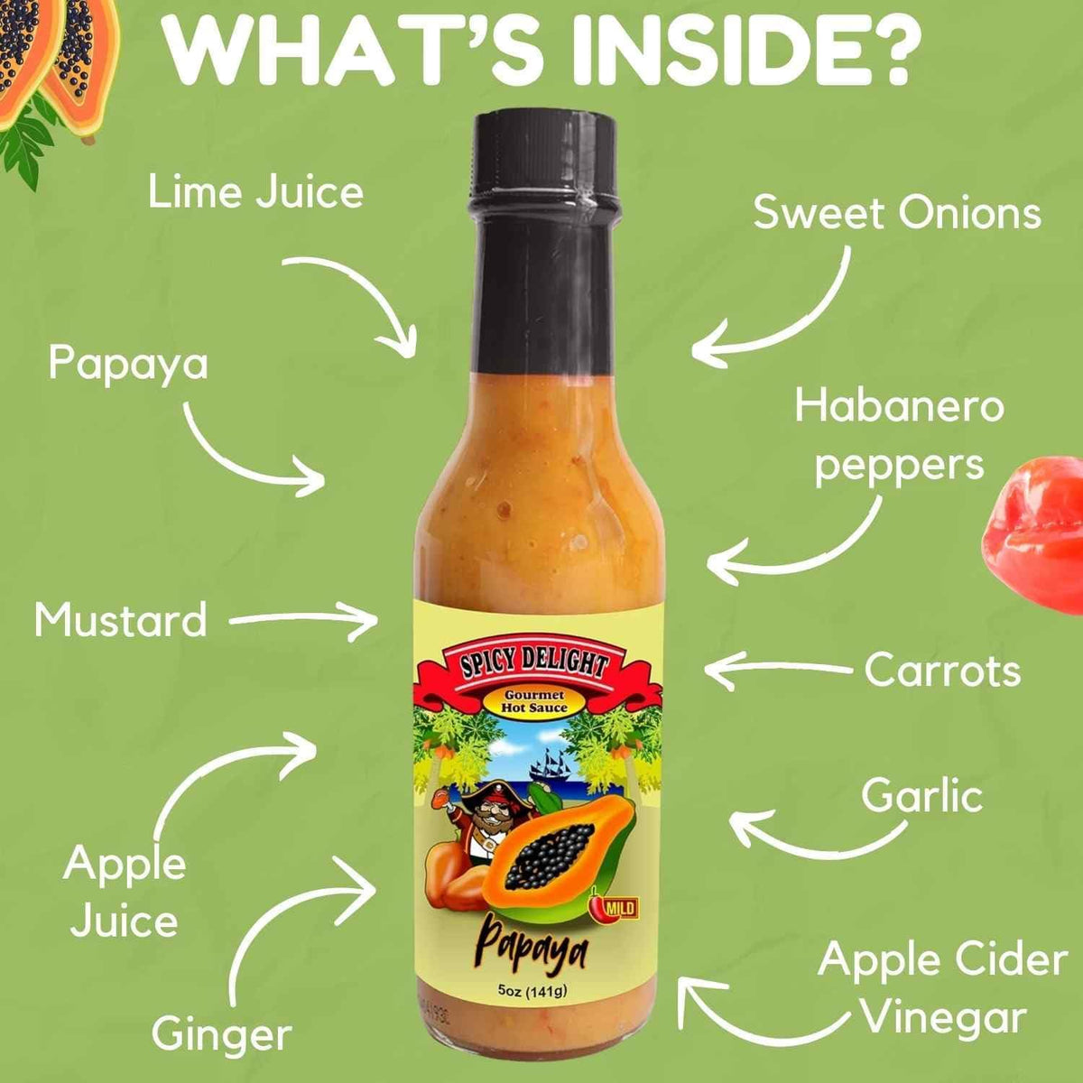 Flavor Pirate Spicy Delight tacos-serve pairing with tortilla for tropical heat.