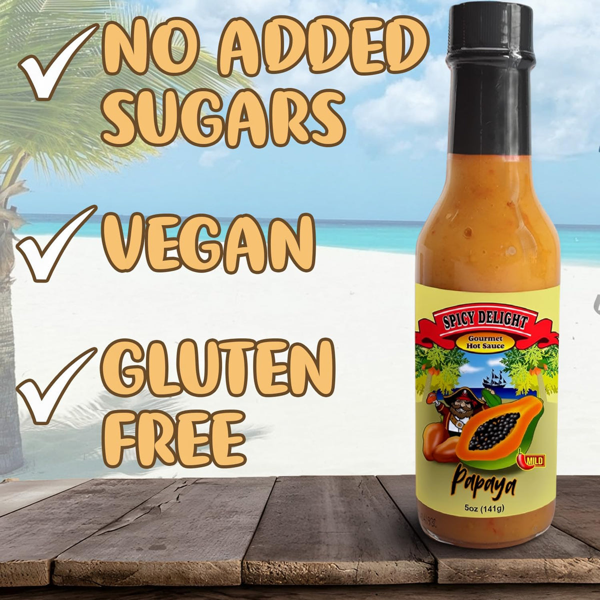 Flavor Pirate Spicy Delight wings-dip suggestion for bold fruity heat with wings.