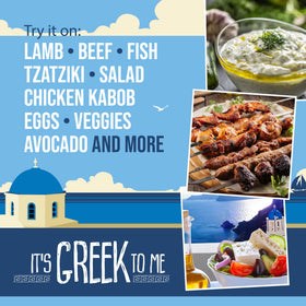 Flavor Seed It's Greek To Me ingredients closeup highlights fresh organic herbs for vibrant flavor