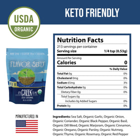 Flavor Seed It's Greek To Me lamb kebab pan highlight keto-friendly seasoning