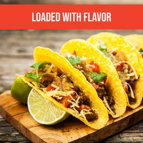 Flavor Seed Rock Yo Taco gluten-free symbol highlights suitable meals.