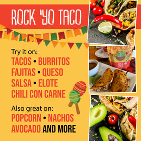 Flavor Seed Rock Yo Taco ingredients list, 11 simple organic ingredients.