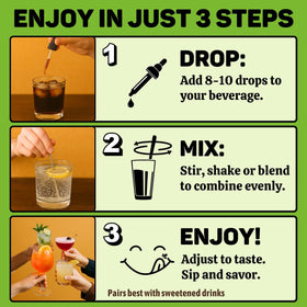Flavor Valley Key Lime Concentrate in a cocktail featuring fresh lime garnish.