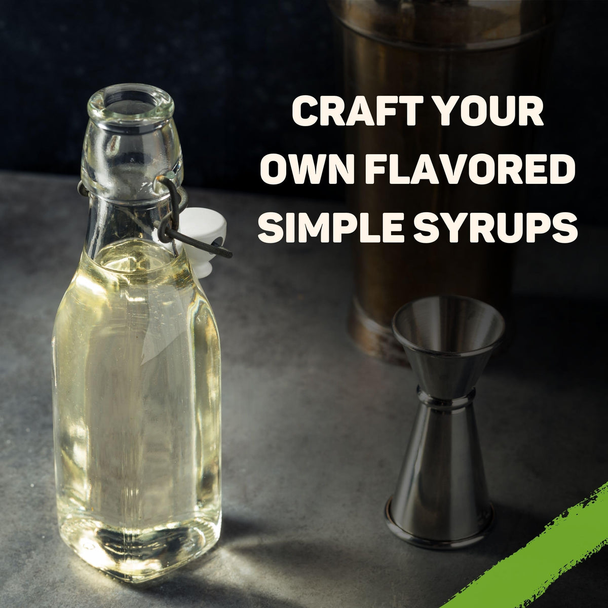 Flavor Valley Key Lime Concentrate added to a sparkling soda for zing.