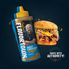Spoonable Flavortown sauce over greens adds tangy, zesty salad twist.
