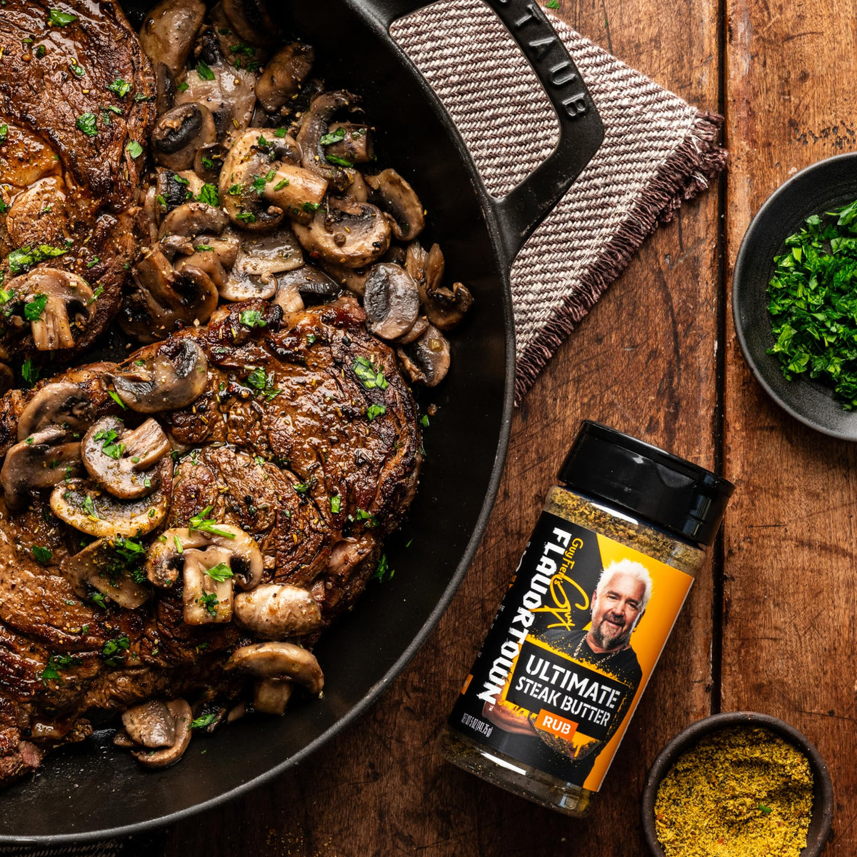 Season pork chops with Flavortown for juicy flavor and easy oven cooking