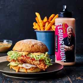 Flavortown Top Secret Sauce dip with crispy fries for savory dipping.