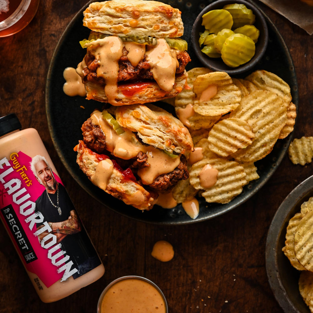 Flavortown Top Secret Sauce used with vegetables as a creamy complement.