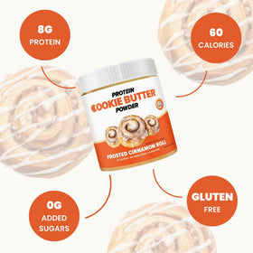 Oats and yogurt bowl with Flex Whey Cookie Butter Powder swirl