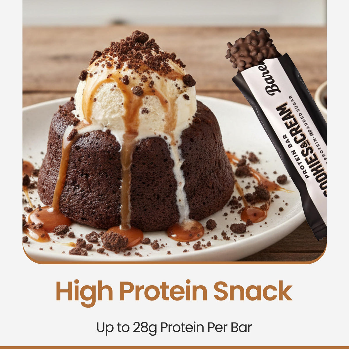 Flexfinity Barebells Creamy Crisp bar for a smooth bite
