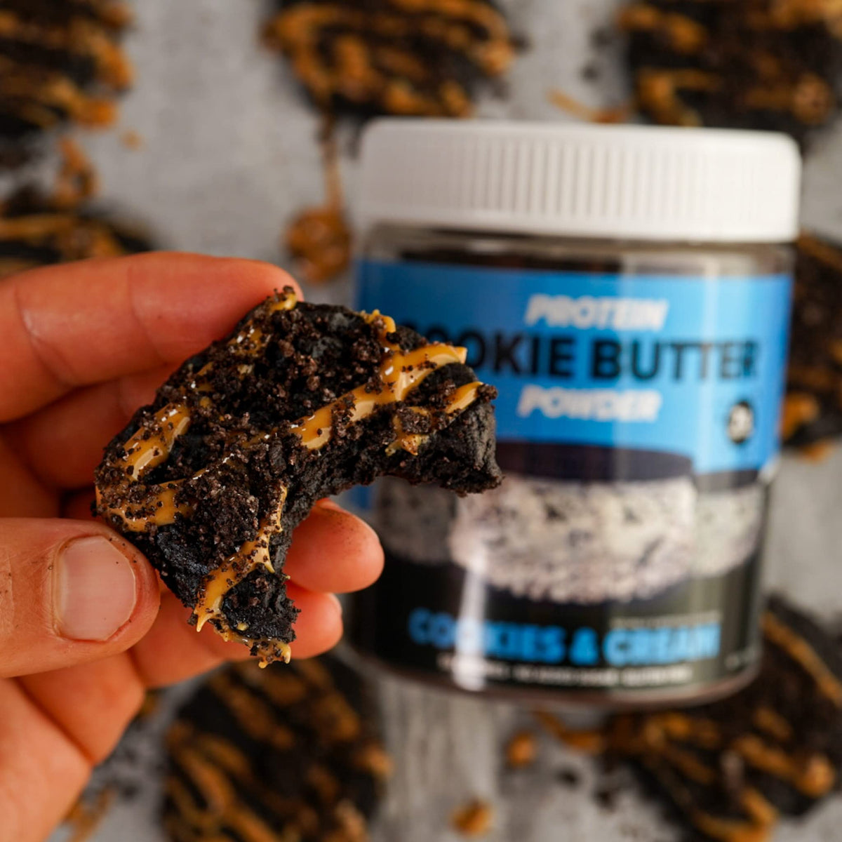 Flexible Dieting Lifestyle Cookie Butter powder used in baking for flavor